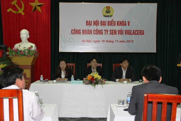 Công đoàn Công ty Sen Vòi Viglacera tổ chức thành công Đại hội đại biểu khóa V